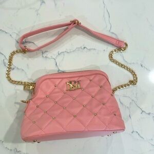MB brand great quality’s pretty pink color and adjustable straps